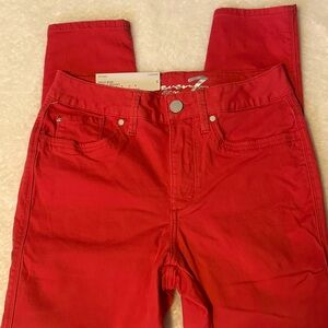 High rise colored jeans